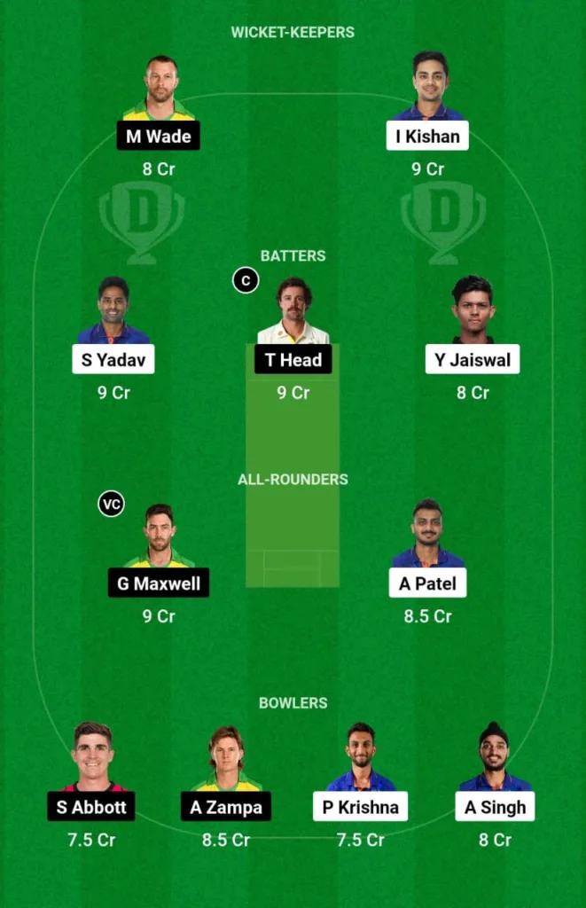 IND vs AUS Dream11 Team