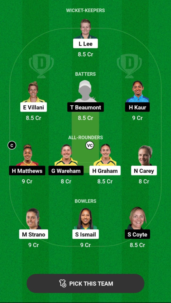 HB-W vs MR-W dream11 Prediction